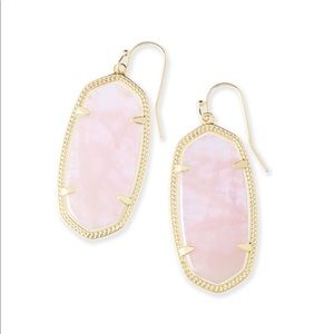 Kendra Scott Rose Quartz Elle Earrings